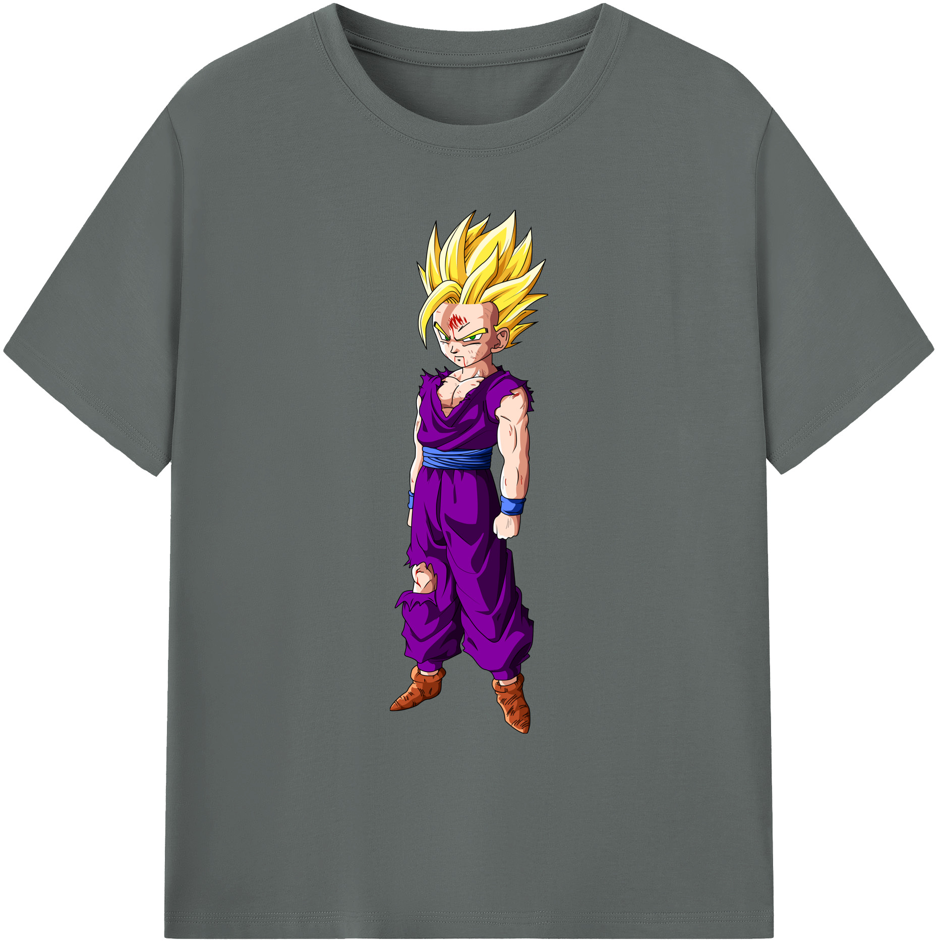 （画像用） ドラゴンボール 孫 悟飯（そんごはん）DRAGON BALL Son Gohan 綿100％ メンズ半袖Tシャツ｜肌触りやわらか＆通気性